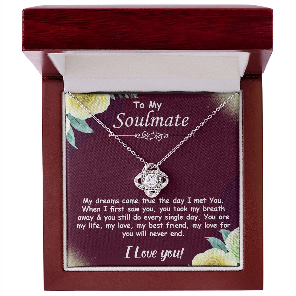 To My Soulmate l YOU ARE MY LIFE (Love Knot Necklace) - Stacy Style