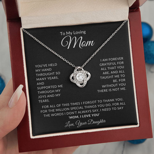 To My Loving Mom l THANK YOU (Love Knot Necklace) - Stacy Style