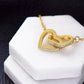 To My Daughter l Never Forget that I Love You (Interlocking Heart Necklace) - Stacy Style
