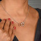 To My Daughter (From Dad) Interlocking Heart Necklace - Stacy Style
