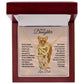 To My Daughter l This Old Lion will always have your back (Interlocking heart Necklace) - Stacy Style