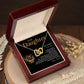 To My Daughter l Never Forget that I Love You (Interlocking Heart Necklace) - Stacy Style