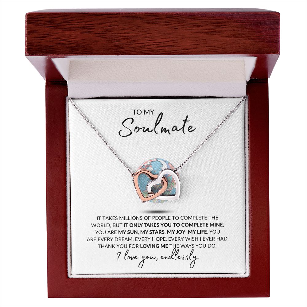 To My Soulmate l YOU AE MY WORLD (Interlocking hearts) - Stacy Style