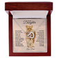 To My Daughter l This Old Lion will always have your back (Interlocking heart Necklace) - Stacy Style