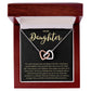 To My Daughter l You are special to me (Interlocking Heart Necklace) - Stacy Style