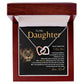 To My Daughter l Never Forget that I Love You (Interlocking Heart Necklace) - Stacy Style