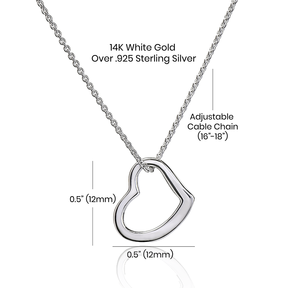 To My Soulmate (Delicate Heart Sterling Silver Necklace) - Stacy Style