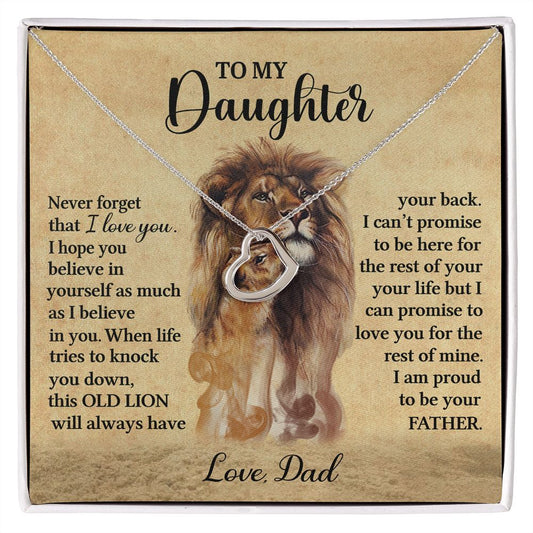To My Daughter from Dad (Sterling Silver Heart Necklace) - Stacy Style