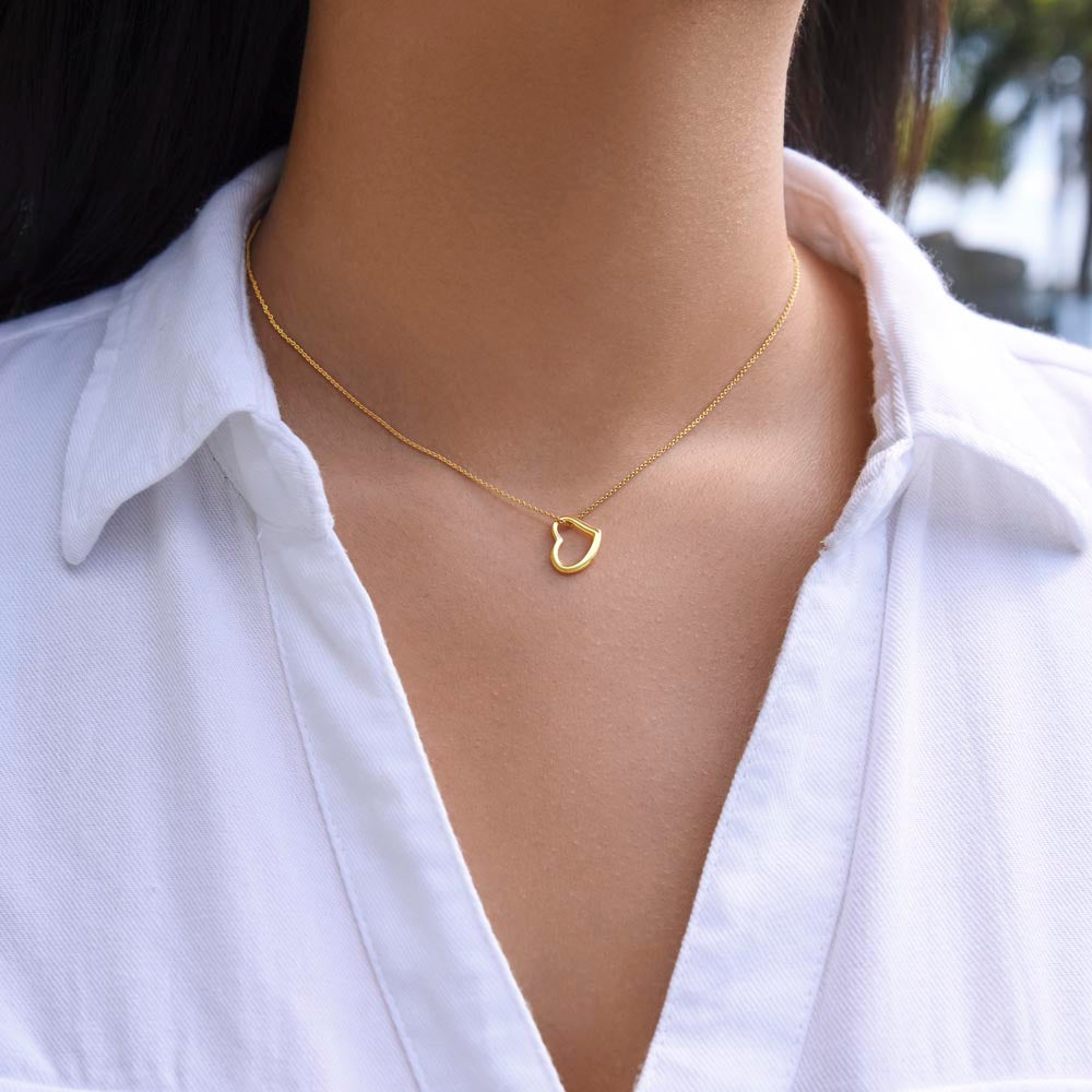 To My Soulmate (Delicate Heart Sterling Silver Necklace) - Stacy Style
