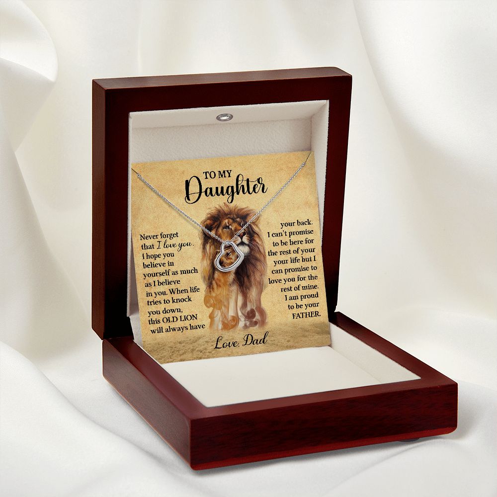 To My Daughter from Dad (Sterling Silver Heart Necklace) - Stacy Style