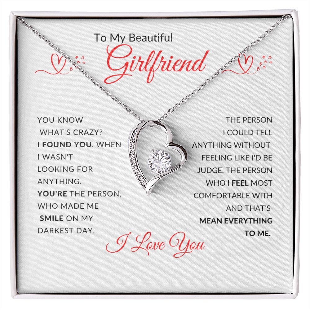 To My Beautiful Girlfriend l I Found You (Forever Love Necklace) - Stacy Style