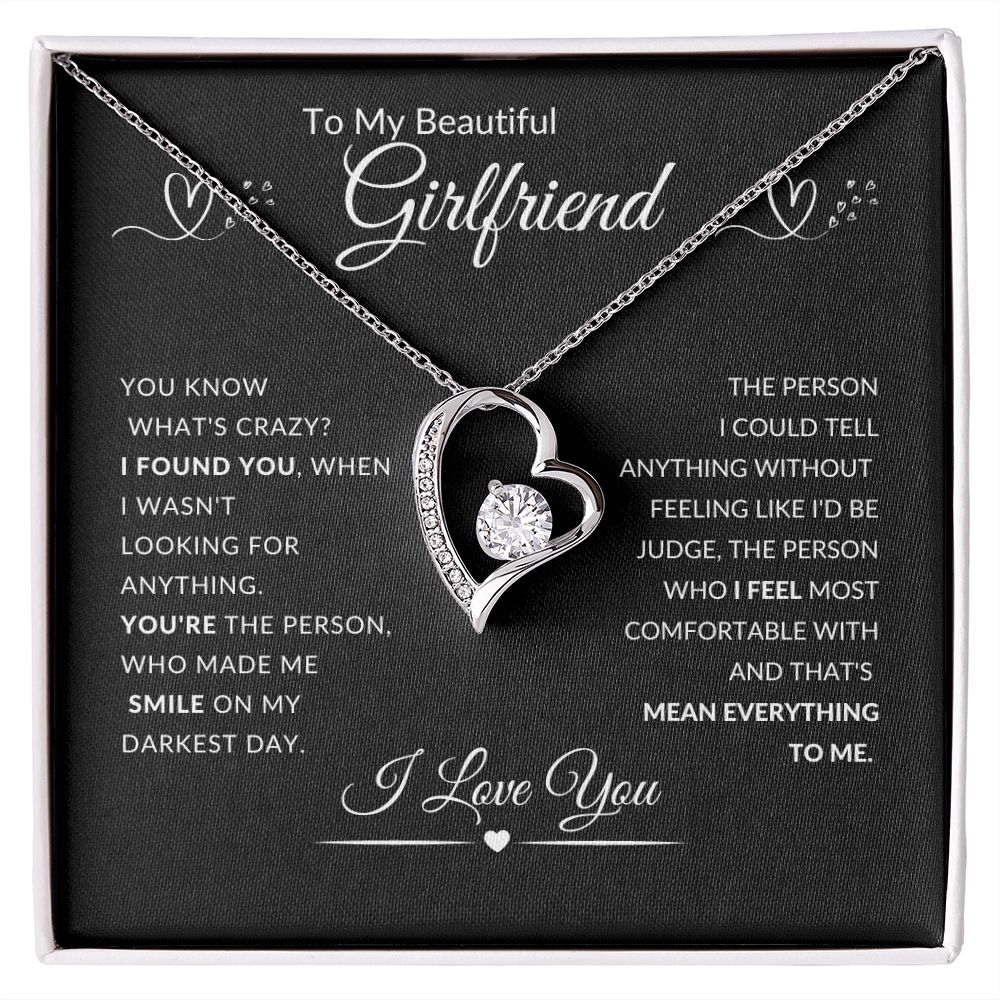 To My Beautiful Girlfriend l I Found You (Forever Love Necklace) - Stacy Style
