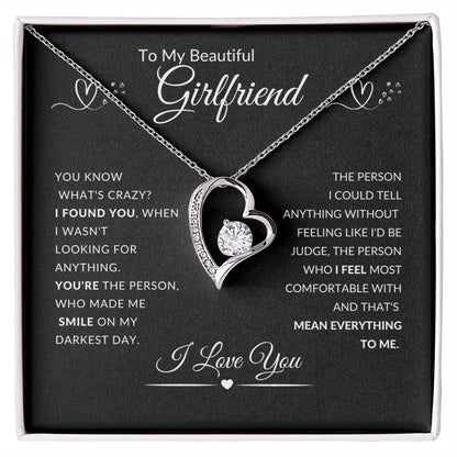 To My Beautiful Girlfriend l I Found You (Forever Love Necklace) - Stacy Style