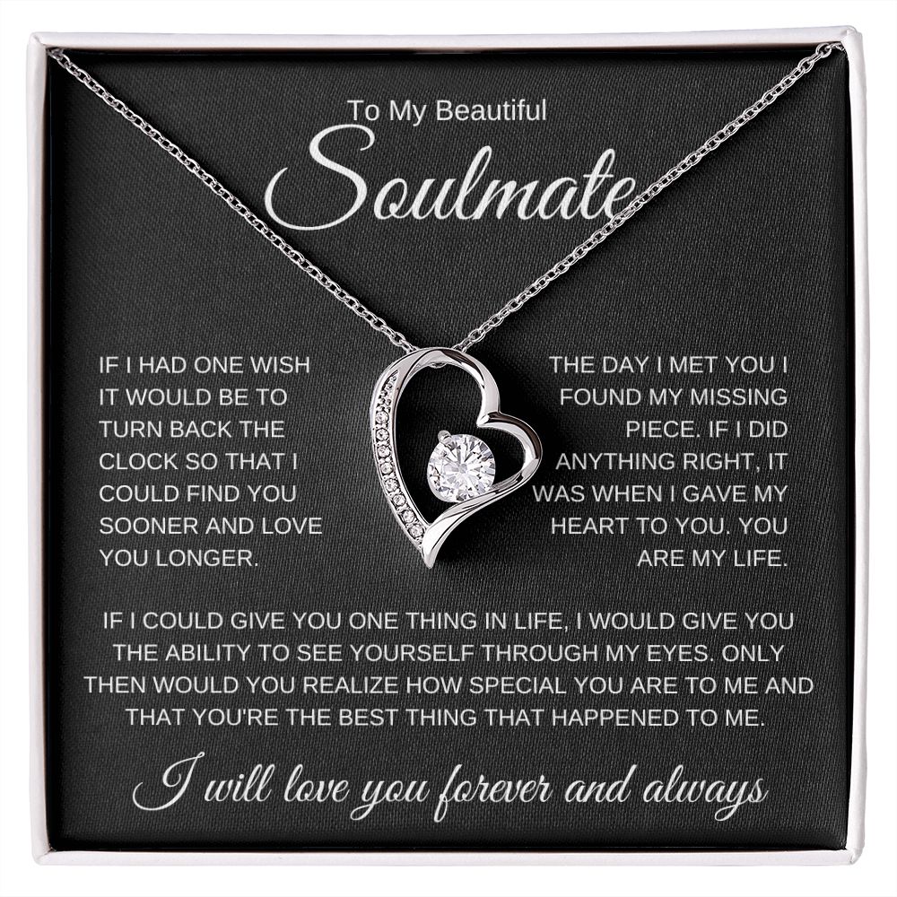 To My Soulmate l Love You (Forever Love Necklace) - Stacy Style