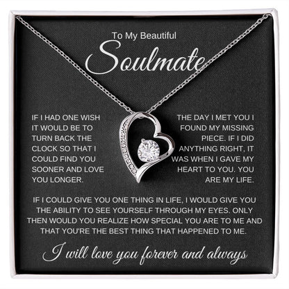 To My Soulmate l Love You (Forever Love Necklace) - Stacy Style