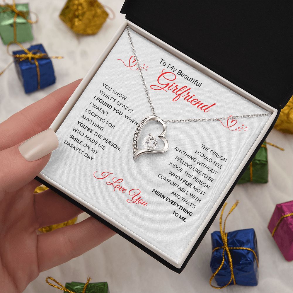 To My Beautiful Girlfriend l I Found You (Forever Love Necklace) - Stacy Style