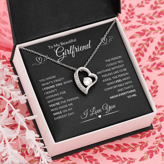 To My Beautiful Girlfriend l I Found You (Forever Love Necklace) - Stacy Style