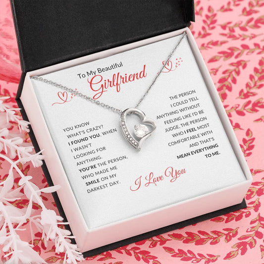 To My Beautiful Girlfriend l I Found You (Forever Love Necklace) - Stacy Style