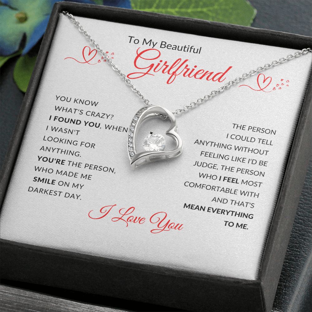 To My Beautiful Girlfriend l I Found You (Forever Love Necklace) - Stacy Style