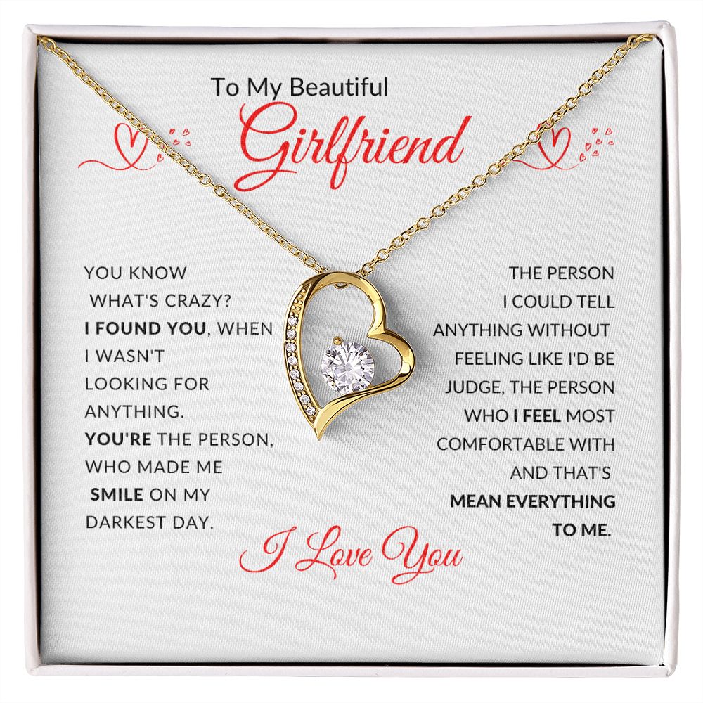 To My Beautiful Girlfriend l I Found You (Forever Love Necklace) - Stacy Style