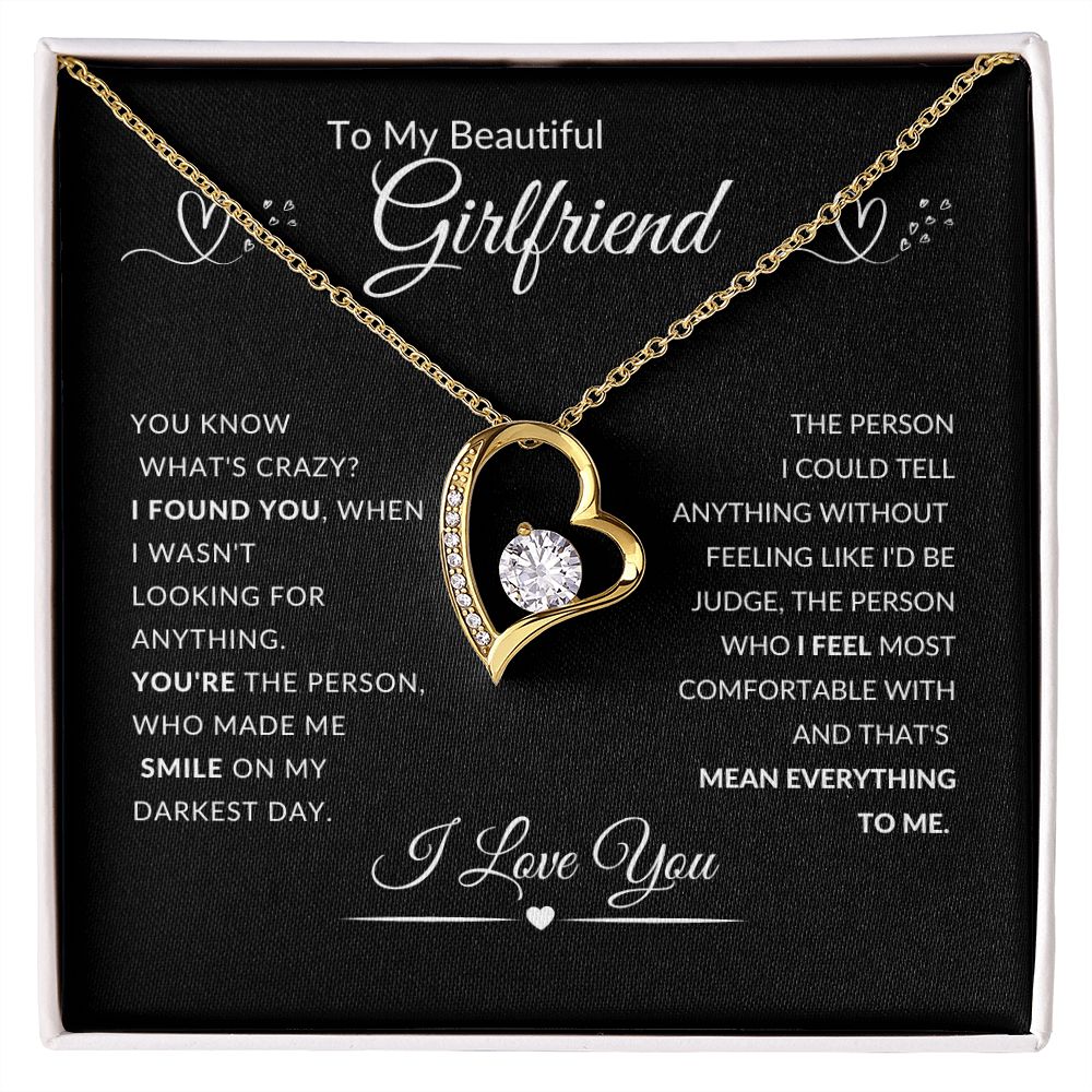 To My Beautiful Girlfriend l I Found You (Forever Love Necklace) - Stacy Style