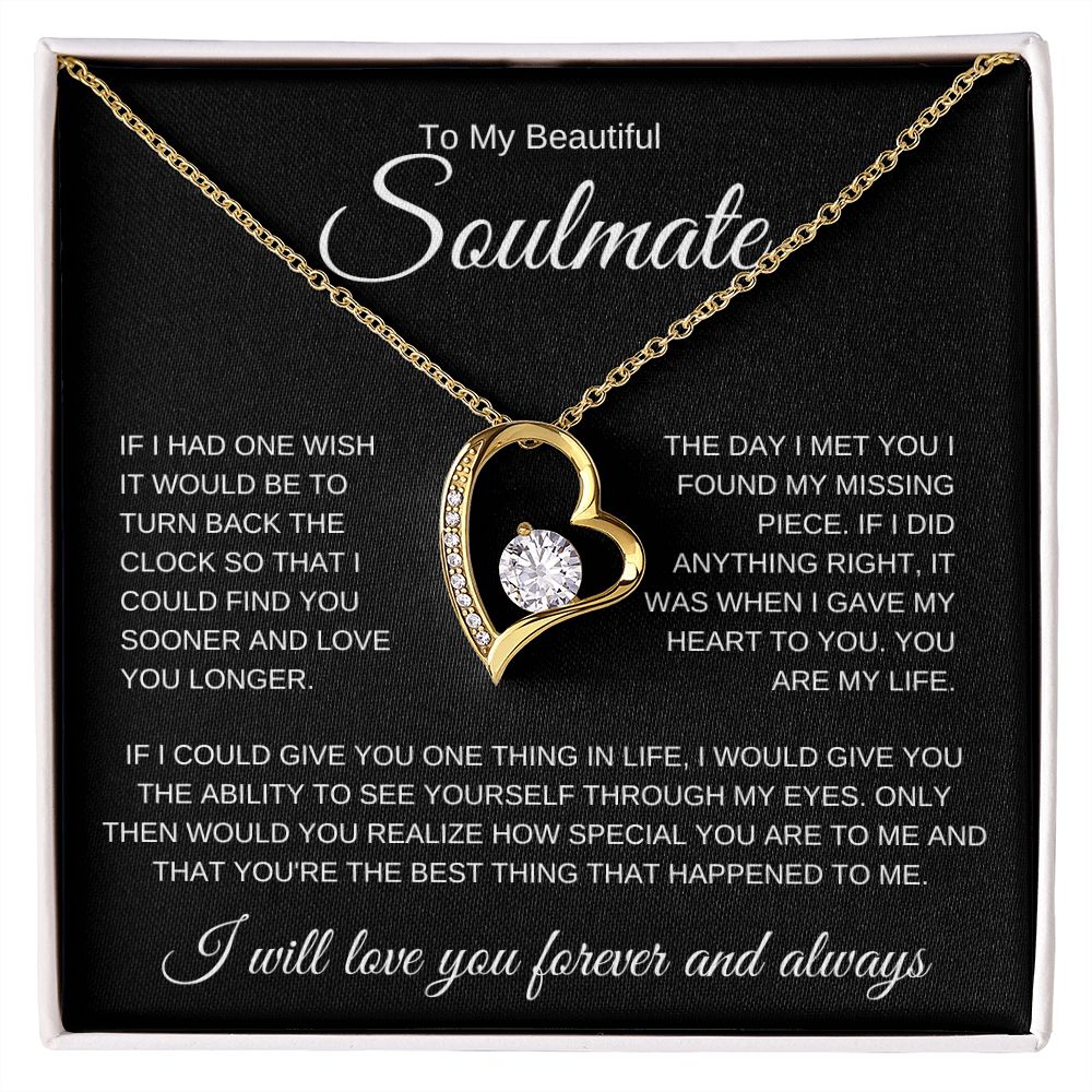 To My Soulmate l Love You (Forever Love Necklace) - Stacy Style
