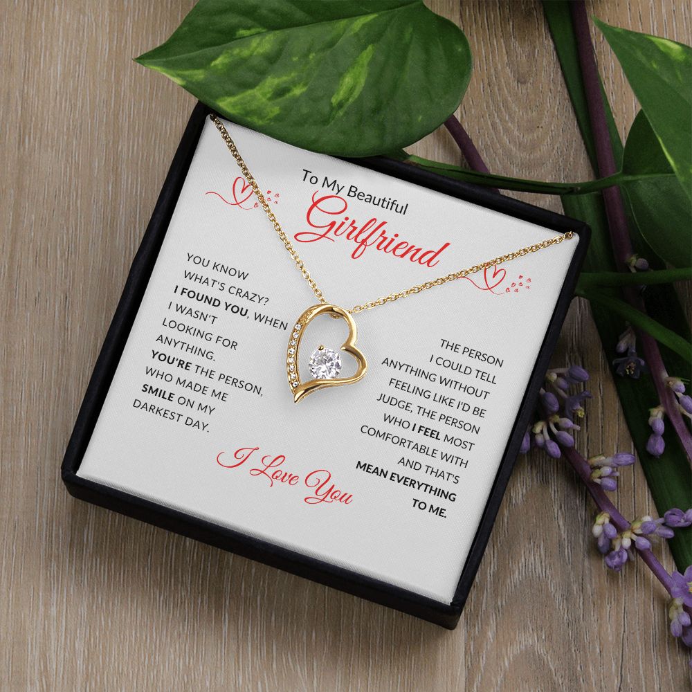 To My Beautiful Girlfriend l I Found You (Forever Love Necklace) - Stacy Style