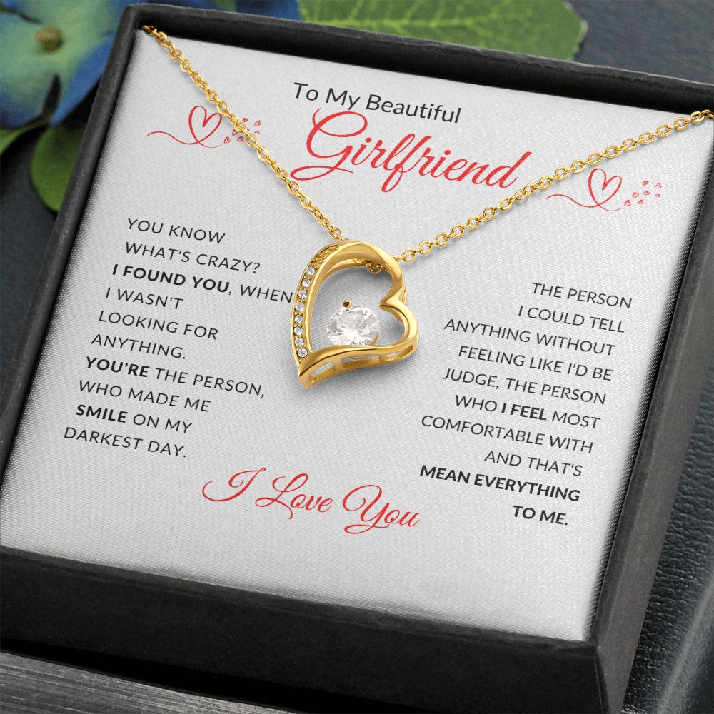 To My Beautiful Girlfriend l I Found You (Forever Love Necklace) - Stacy Style