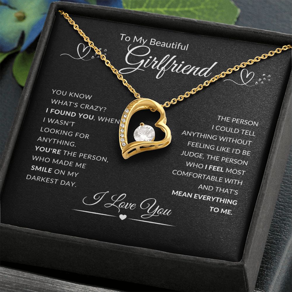 To My Beautiful Girlfriend l I Found You (Forever Love Necklace) - Stacy Style