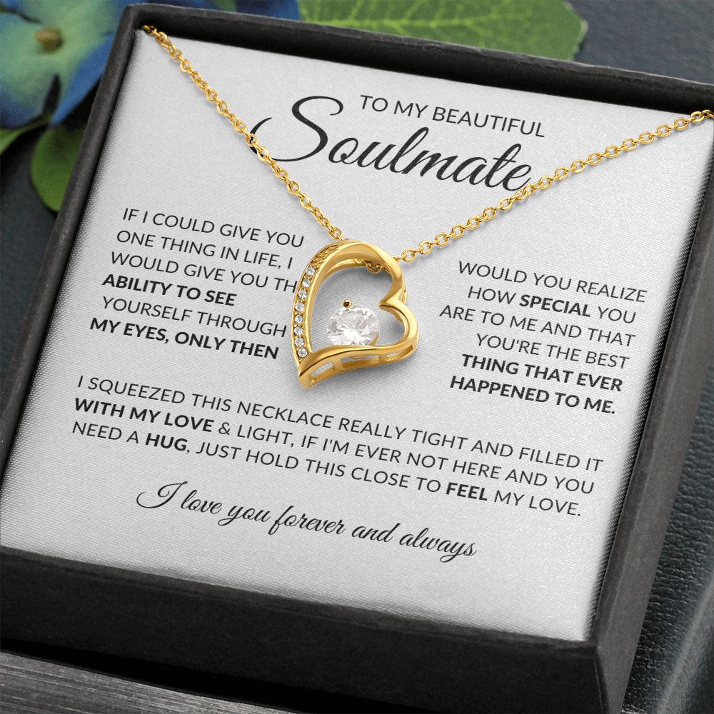 To My Beautiful Soulmate (Forever Love Necklace) - Stacy Style