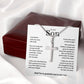 To My Son - I'm Proud of You (Cross Necklace) - Stacy Style