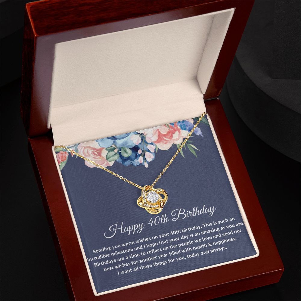 40th Birthday Gift For Women, 40th Birthday Gifts for Best Friend, 40th Birthday Necklace, 40th Birthday Gift for Wife, Daughter, Sister - Stacy Style