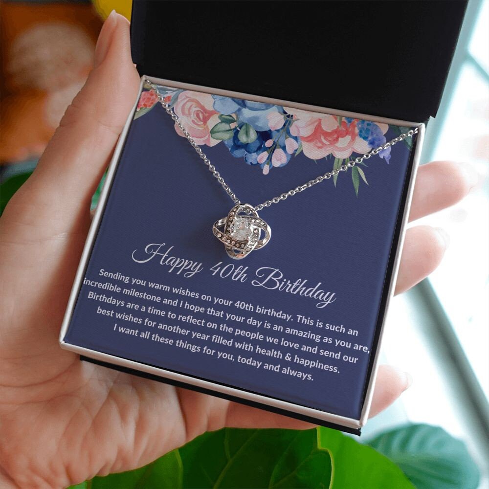 40th Birthday Gift For Women, 40th Birthday Gifts for Best Friend, 40th Birthday Necklace, 40th Birthday Gift for Wife, Daughter, Sister - Stacy Style