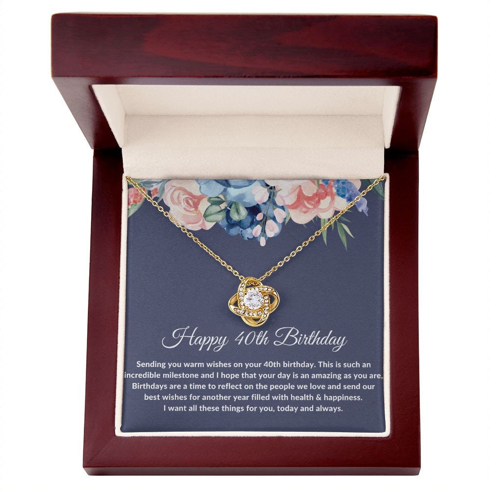 40th Birthday Gift For Women, 40th Birthday Gifts for Best Friend, 40th Birthday Necklace, 40th Birthday Gift for Wife, Daughter, Sister - Stacy Style