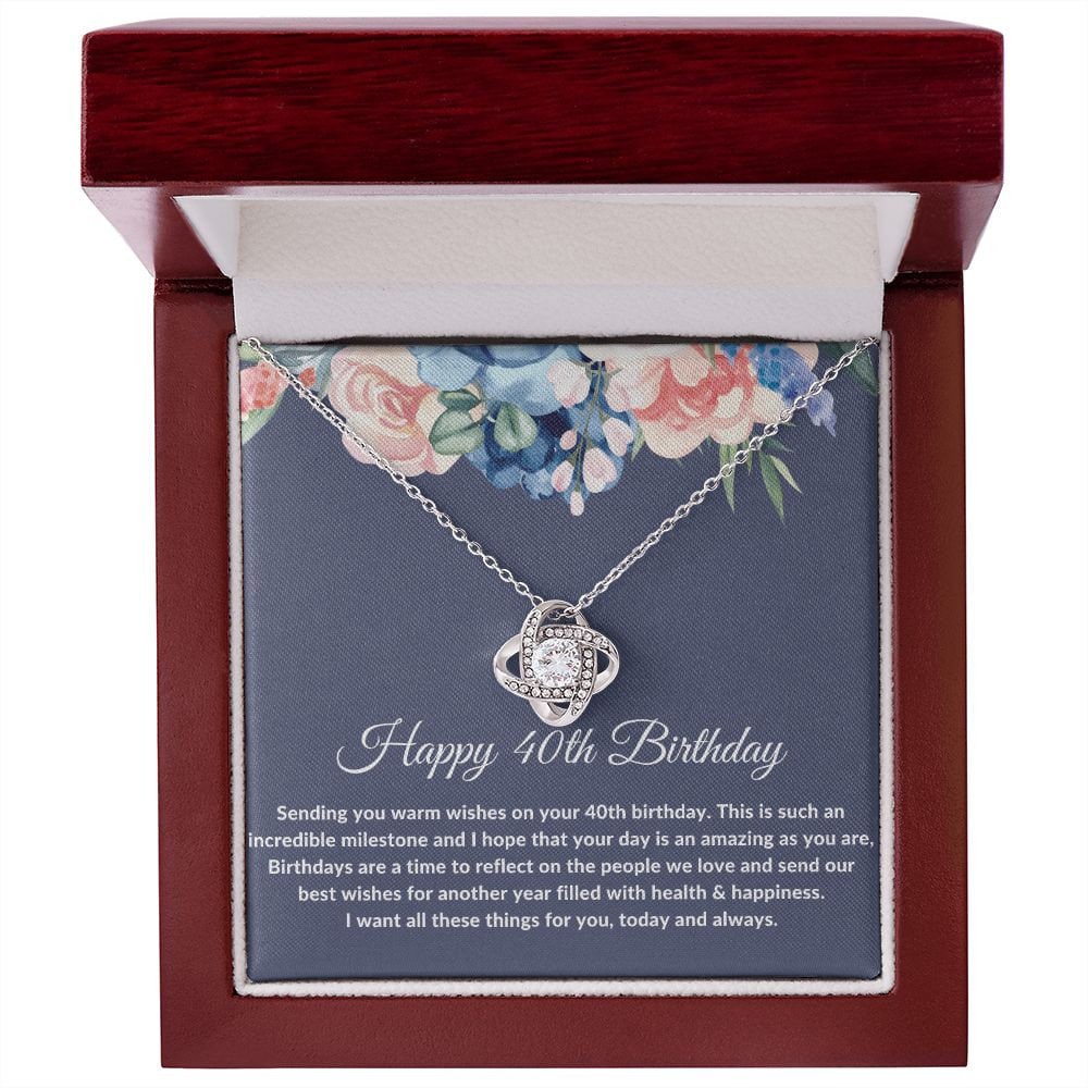 40th Birthday Gift For Women, 40th Birthday Gifts for Best Friend, 40th Birthday Necklace, 40th Birthday Gift for Wife, Daughter, Sister - Stacy Style