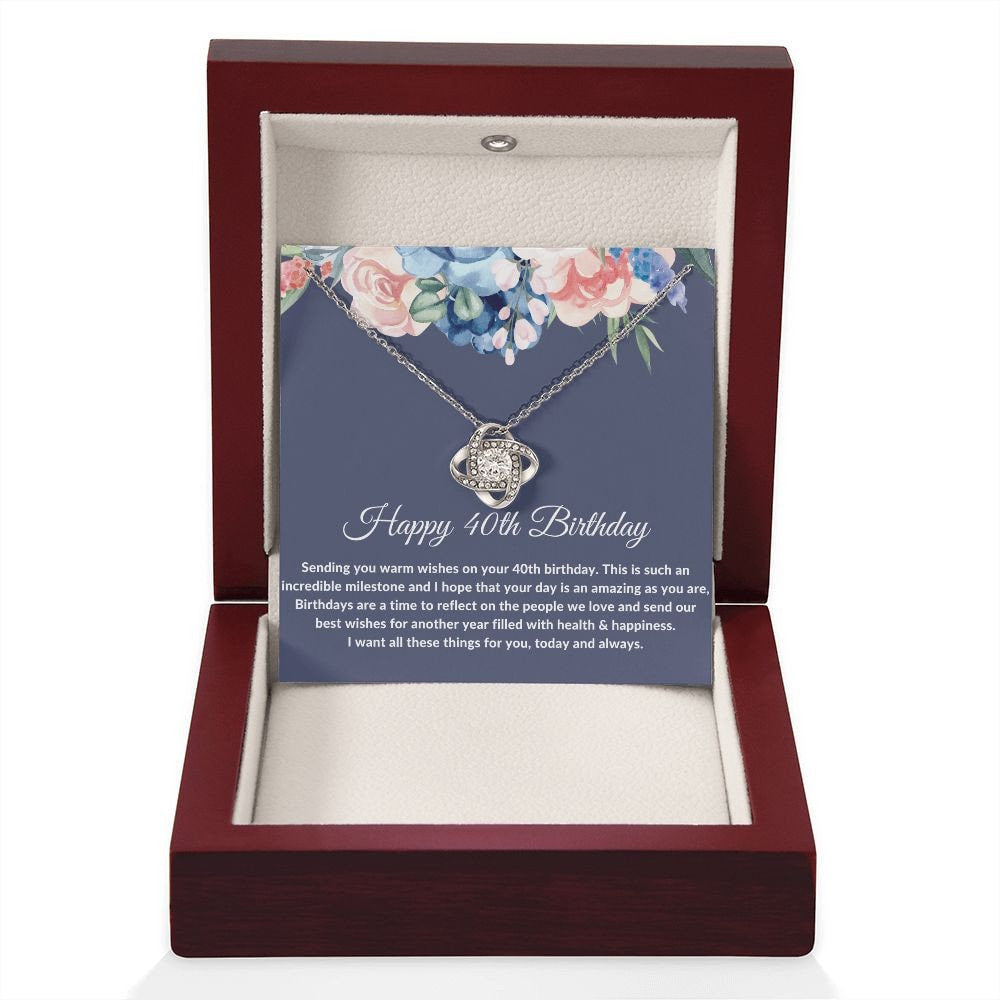 40th Birthday Gift For Women, 40th Birthday Gifts for Best Friend, 40th Birthday Necklace, 40th Birthday Gift for Wife, Daughter, Sister - Stacy Style