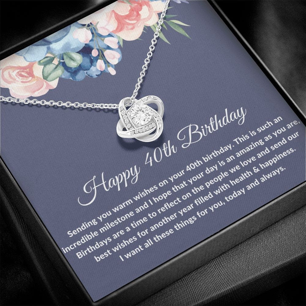 40th Birthday Gift For Women, 40th Birthday Gifts for Best Friend, 40th Birthday Necklace, 40th Birthday Gift for Wife, Daughter, Sister - Stacy Style